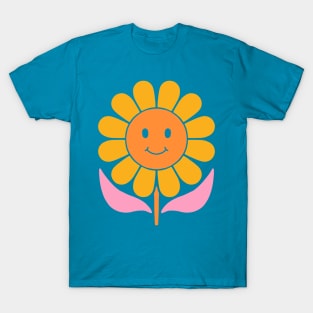 Retro Smiley Flower T-Shirt